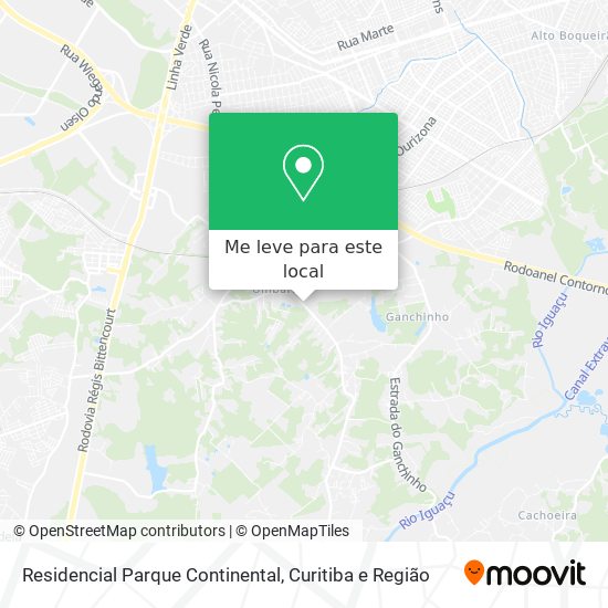 Residencial Parque Continental mapa