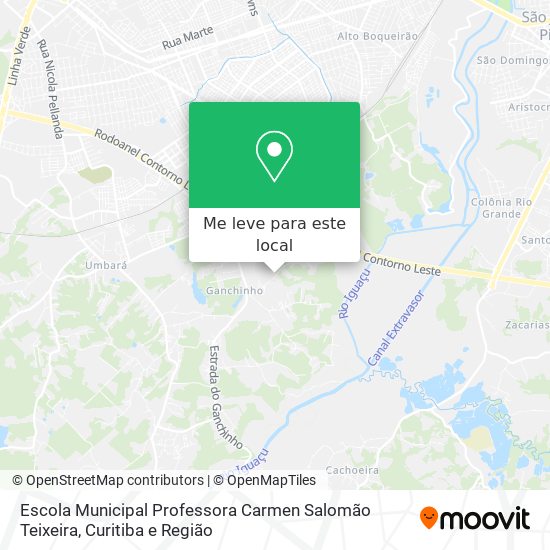 Escola Municipal Professora Carmen Salomão Teixeira mapa