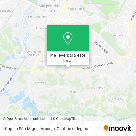 Capela São Miguel Arcanjo mapa