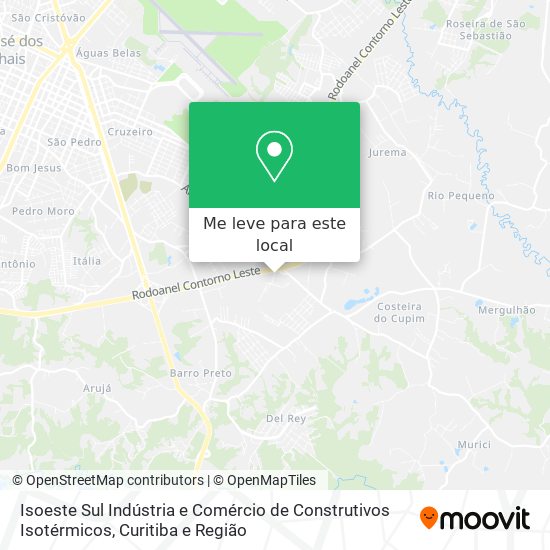 Isoeste Sul Indústria e Comércio de Construtivos Isotérmicos mapa