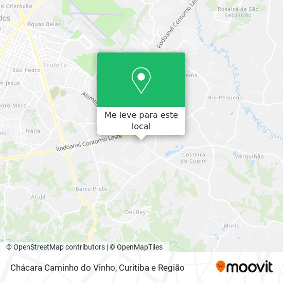 Chácara Caminho do Vinho mapa