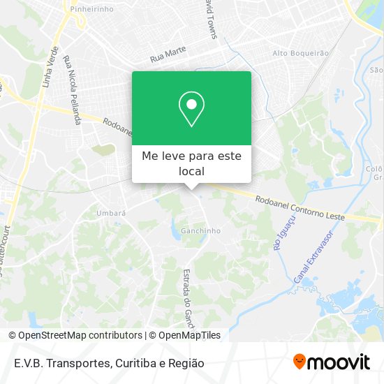 E.V.B. Transportes mapa