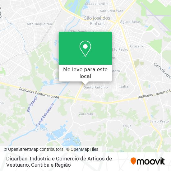 Digarbani Industria e Comercio de Artigos de Vestuario mapa