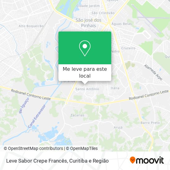 Leve Sabor Crepe Francês mapa