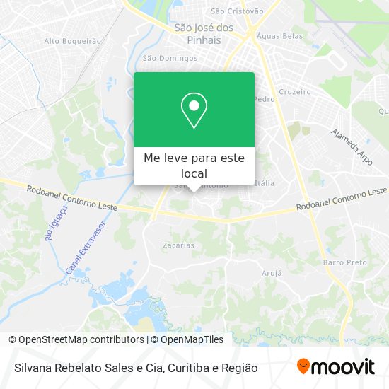 Silvana Rebelato Sales e Cia mapa