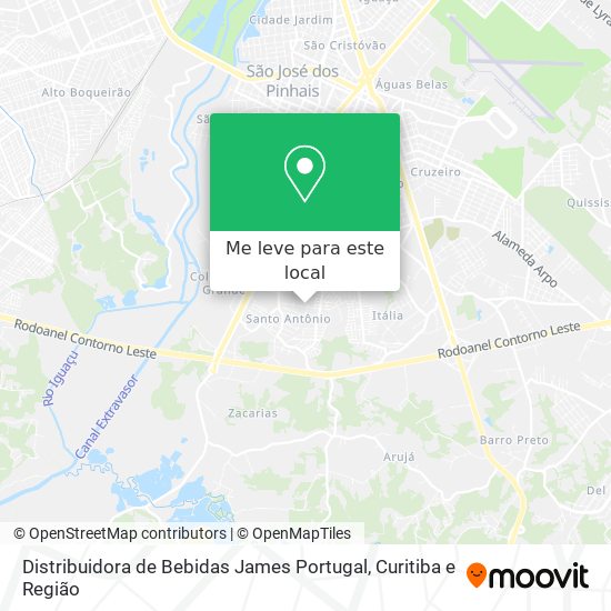 Distribuidora de Bebidas James Portugal mapa