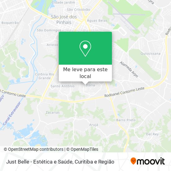 Just Belle - Estética e Saúde mapa