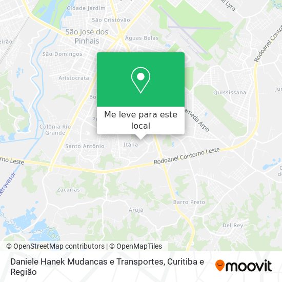 Daniele Hanek Mudancas e Transportes mapa