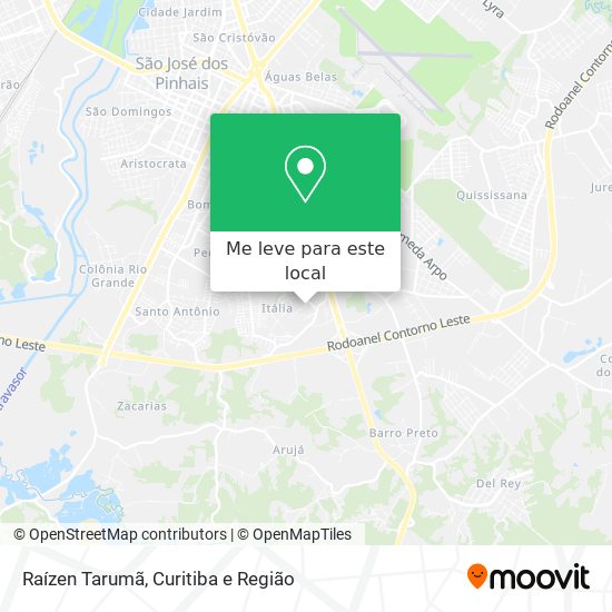 Raízen Tarumã mapa