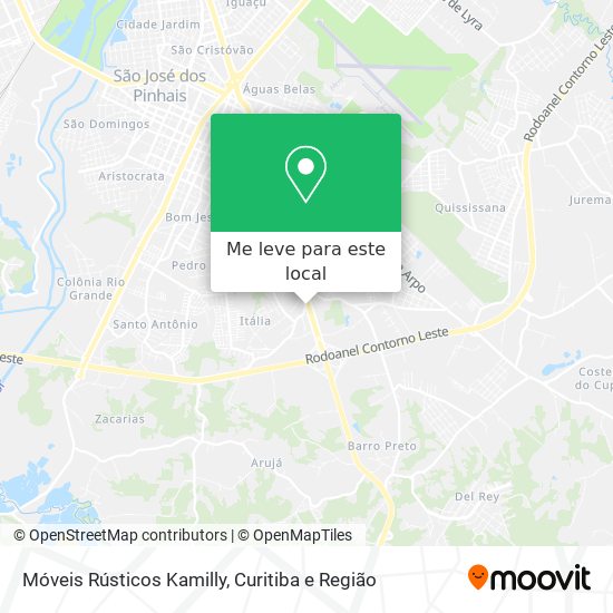 Móveis Rústicos Kamilly mapa