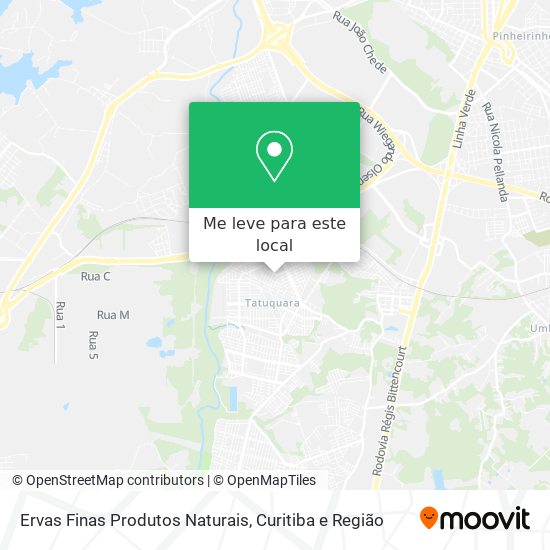 Ervas Finas Produtos Naturais mapa