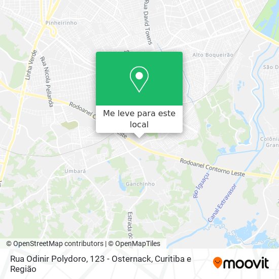 Rua Odinir Polydoro, 123 - Osternack mapa