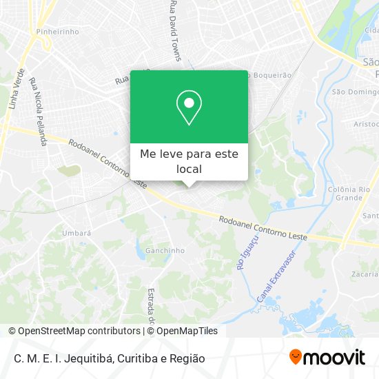 C. M. E. I. Jequitibá mapa