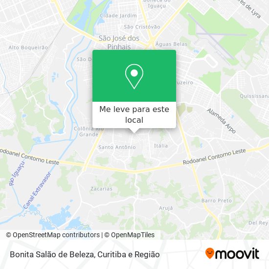 Bonita Salão de Beleza mapa