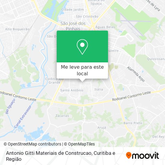Antonio Gitti Materiais de Construcao mapa
