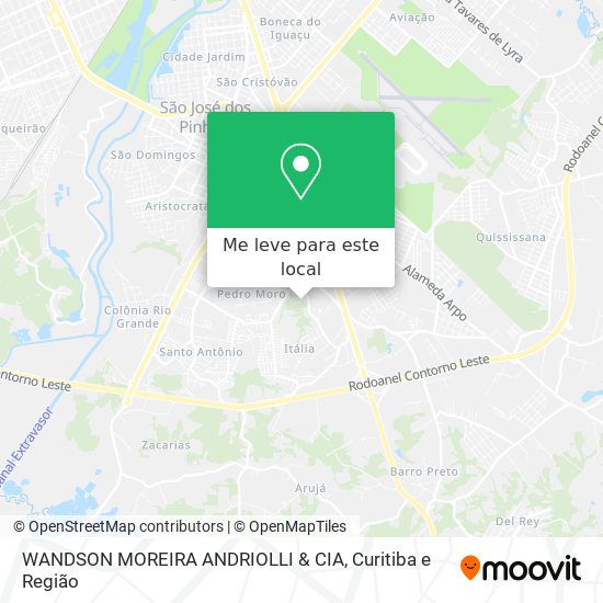 WANDSON MOREIRA ANDRIOLLI & CIA mapa