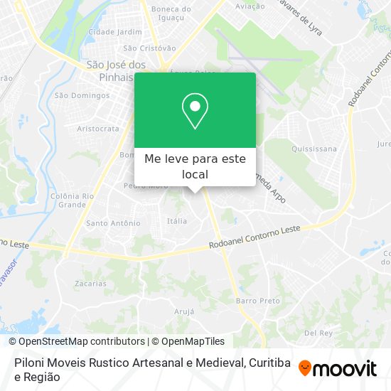 Piloni Moveis Rustico Artesanal e Medieval mapa