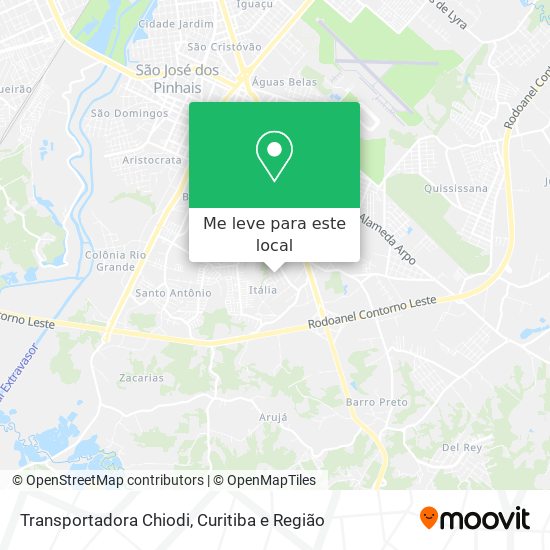 Transportadora Chiodi mapa