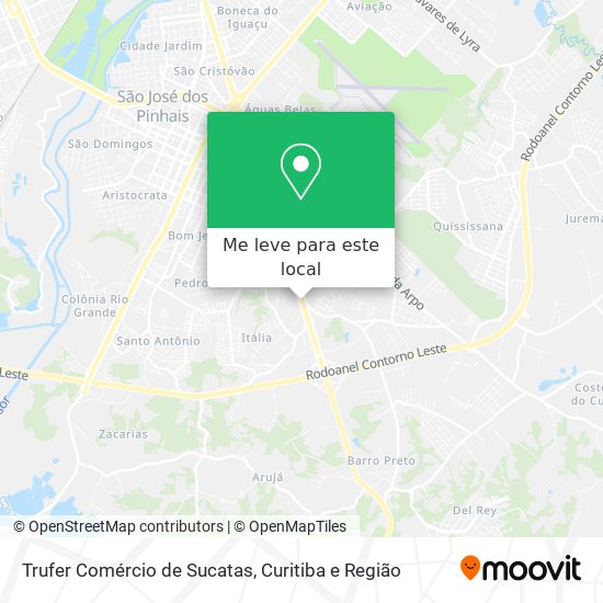 Trufer Comércio de Sucatas mapa