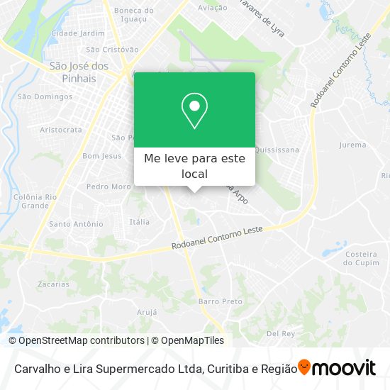Carvalho e Lira Supermercado Ltda mapa