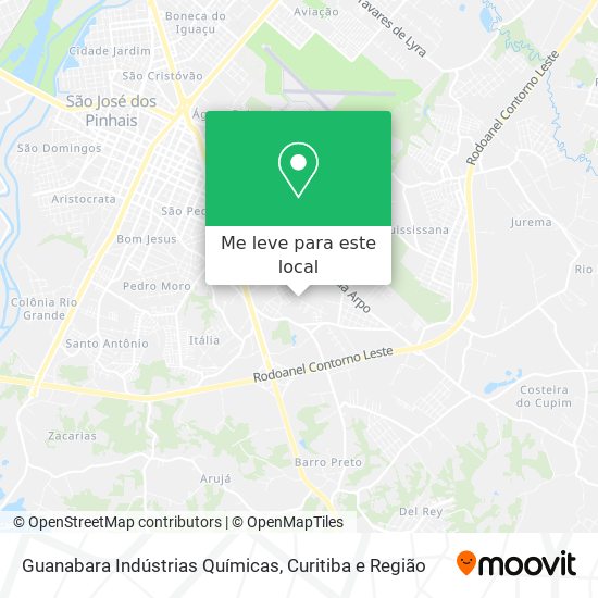 Guanabara Indústrias Químicas mapa