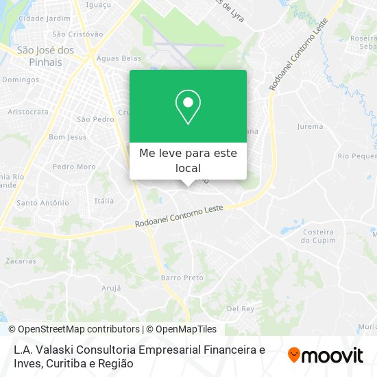 L.A. Valaski Consultoria Empresarial Financeira e Inves mapa