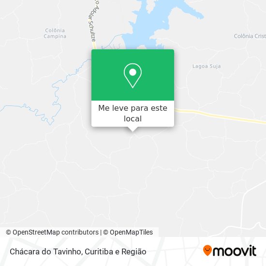 Chácara do Tavinho mapa