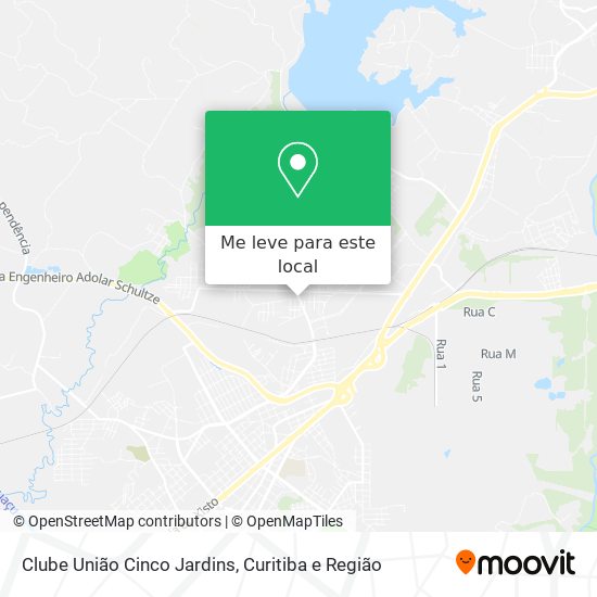 Clube União Cinco Jardins mapa