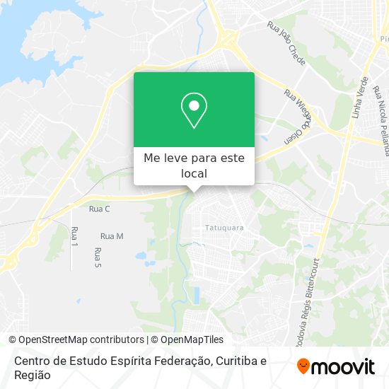 Centro de Estudo Espírita Federação mapa