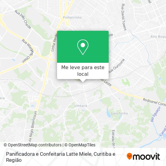 Panificadora e Confeitaria Latte Miele mapa