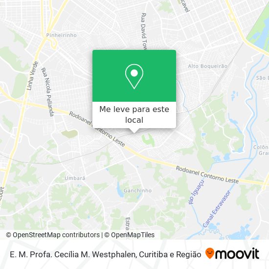 E. M. Profa. Cecília M. Westphalen mapa
