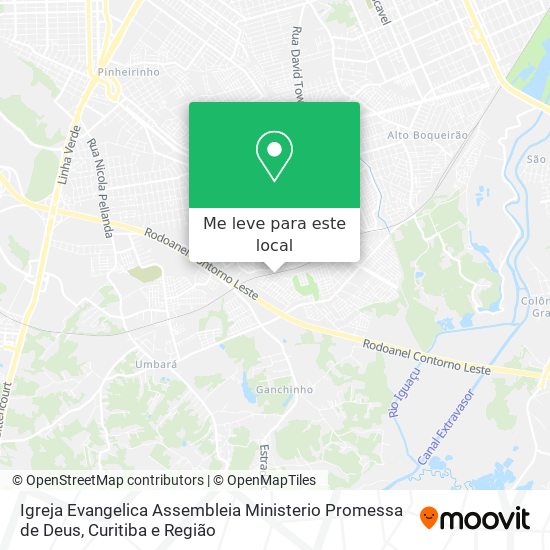 Igreja Evangelica Assembleia Ministerio Promessa de Deus mapa