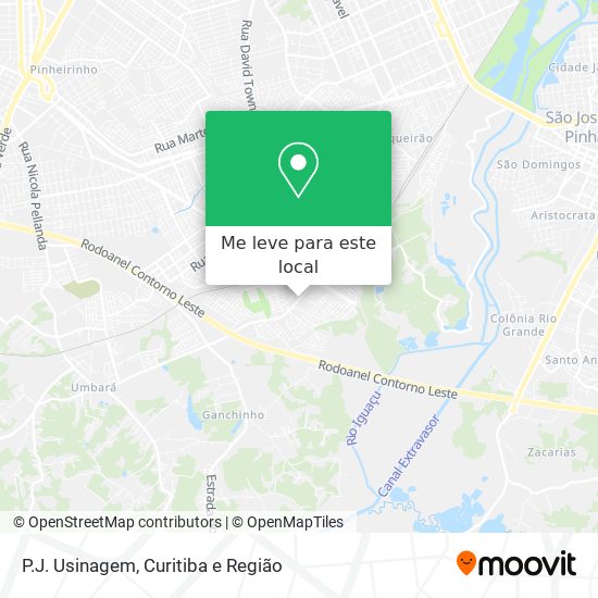 P.J. Usinagem mapa