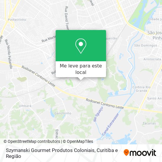 Szymanski Gourmet Produtos Coloniais mapa