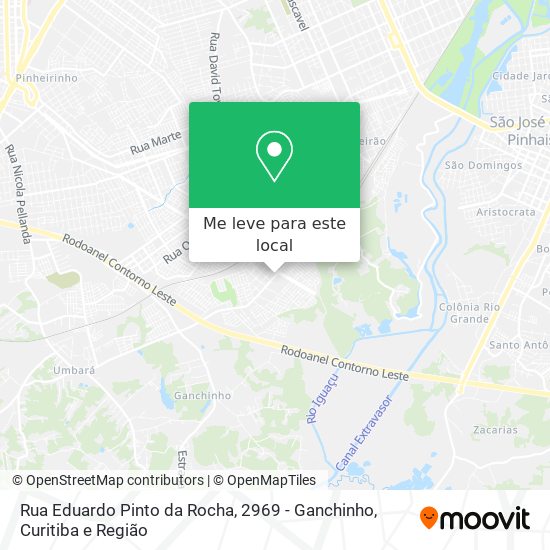 Rua Eduardo Pinto da Rocha, 2969 - Ganchinho mapa