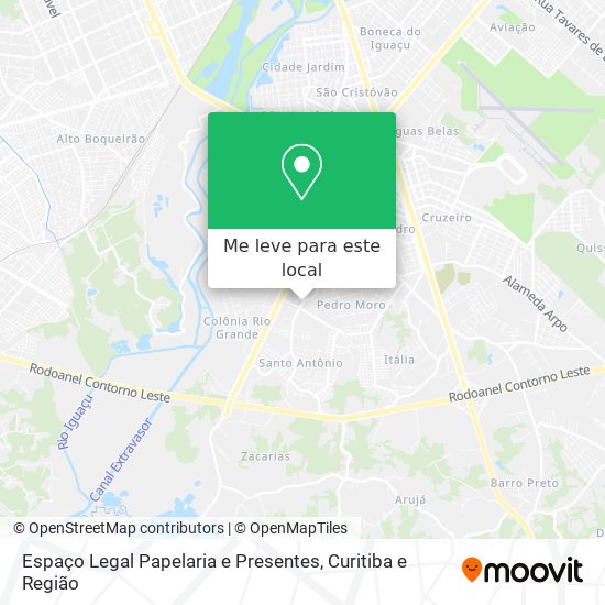 Espaço Legal Papelaria e Presentes mapa