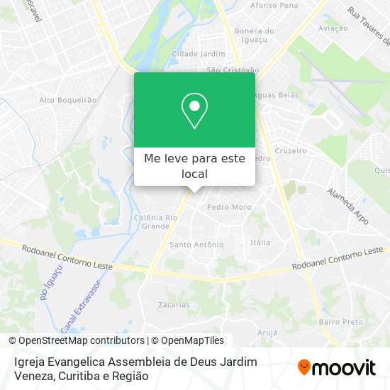 Igreja Evangelica Assembleia de Deus Jardim Veneza mapa