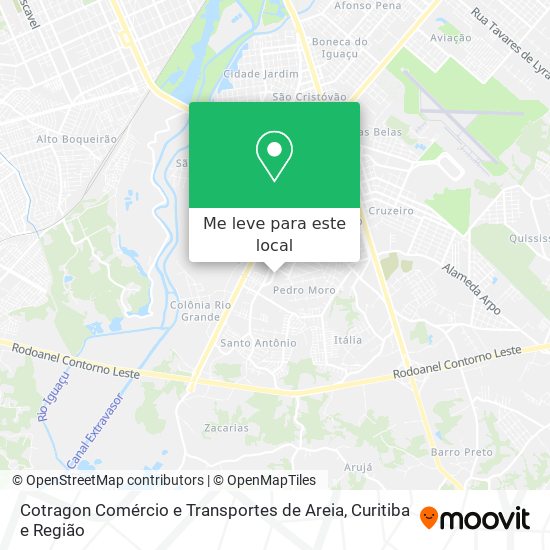Cotragon Comércio e Transportes de Areia mapa