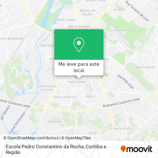 Escola Pedro Constantino da Rocha mapa