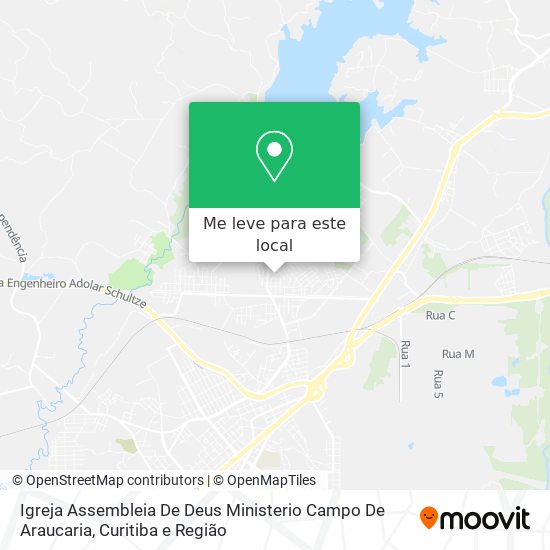 Igreja Assembleia De Deus Ministerio Campo De Araucaria mapa