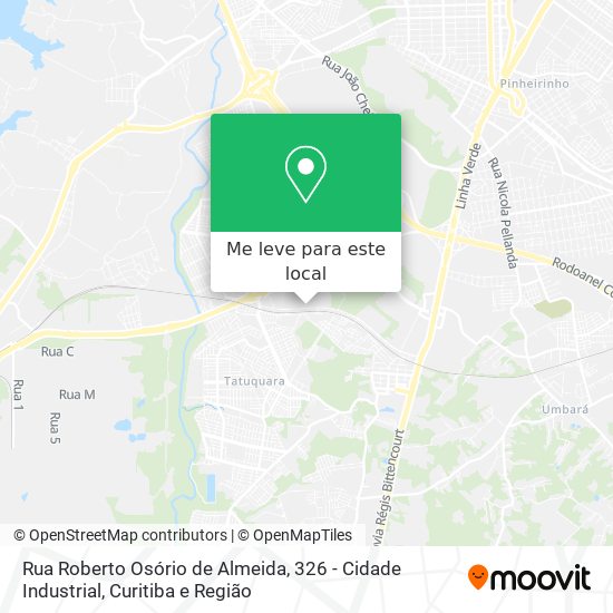 Rua Roberto Osório de Almeida, 326 - Cidade Industrial mapa
