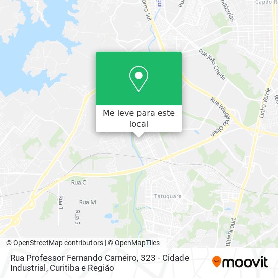 Rua Professor Fernando Carneiro, 323 - Cidade Industrial mapa