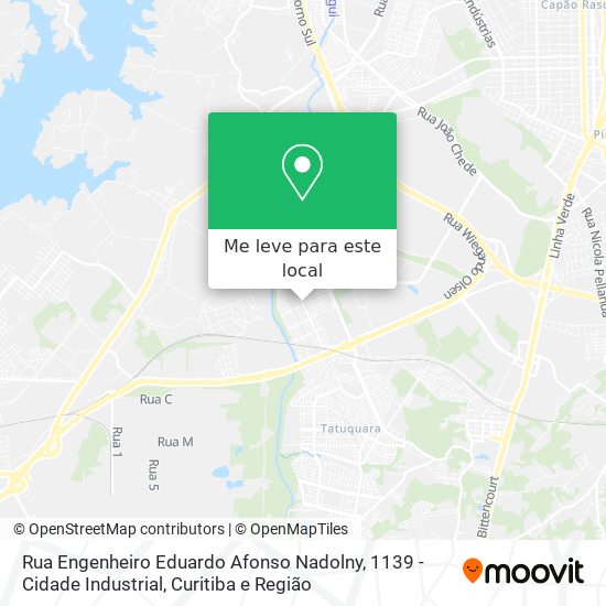 Rua Engenheiro Eduardo Afonso Nadolny, 1139 - Cidade Industrial mapa