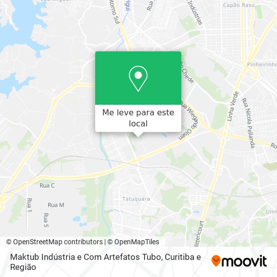 Maktub Indústria e Com Artefatos Tubo mapa