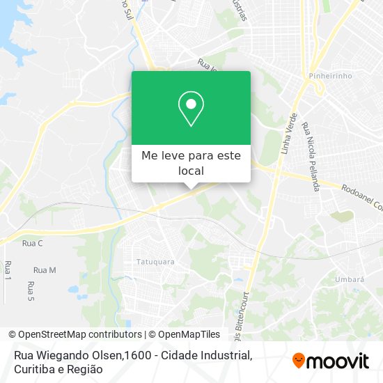 Rua Wiegando Olsen,1600 - Cidade Industrial mapa
