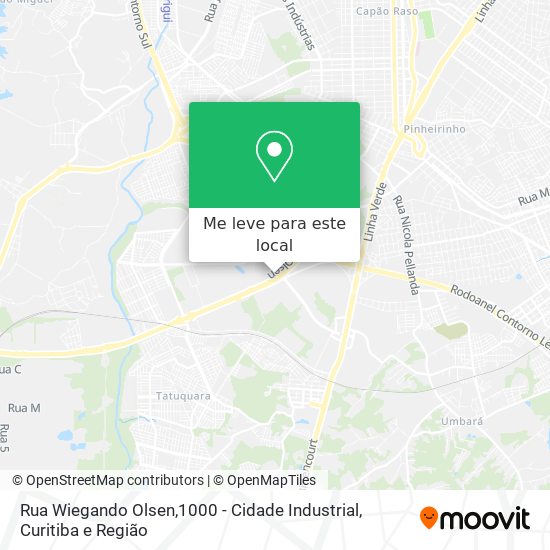 Rua Wiegando Olsen,1000 - Cidade Industrial mapa