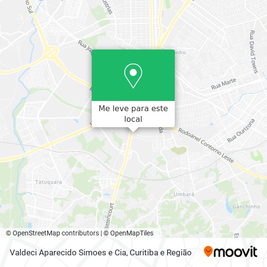 Valdeci Aparecido Simoes e Cia mapa