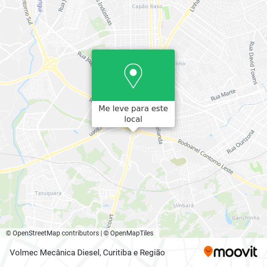 Volmec Mecânica Diesel mapa