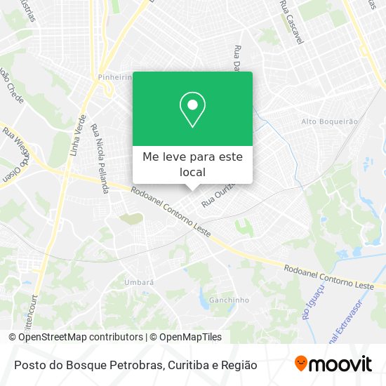Posto do Bosque Petrobras mapa