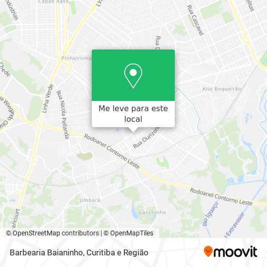 Barbearia Baianinho mapa